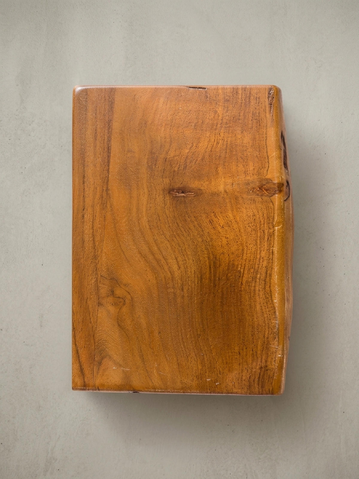 COUCHTISCH Massivholz Sheesham mit Baumkante und Haarnadelbeinen, Stil Natürlichkeit - Schwarz/Braun, Holz/Metall (51/56/38cm) - KADIMA DESIGN