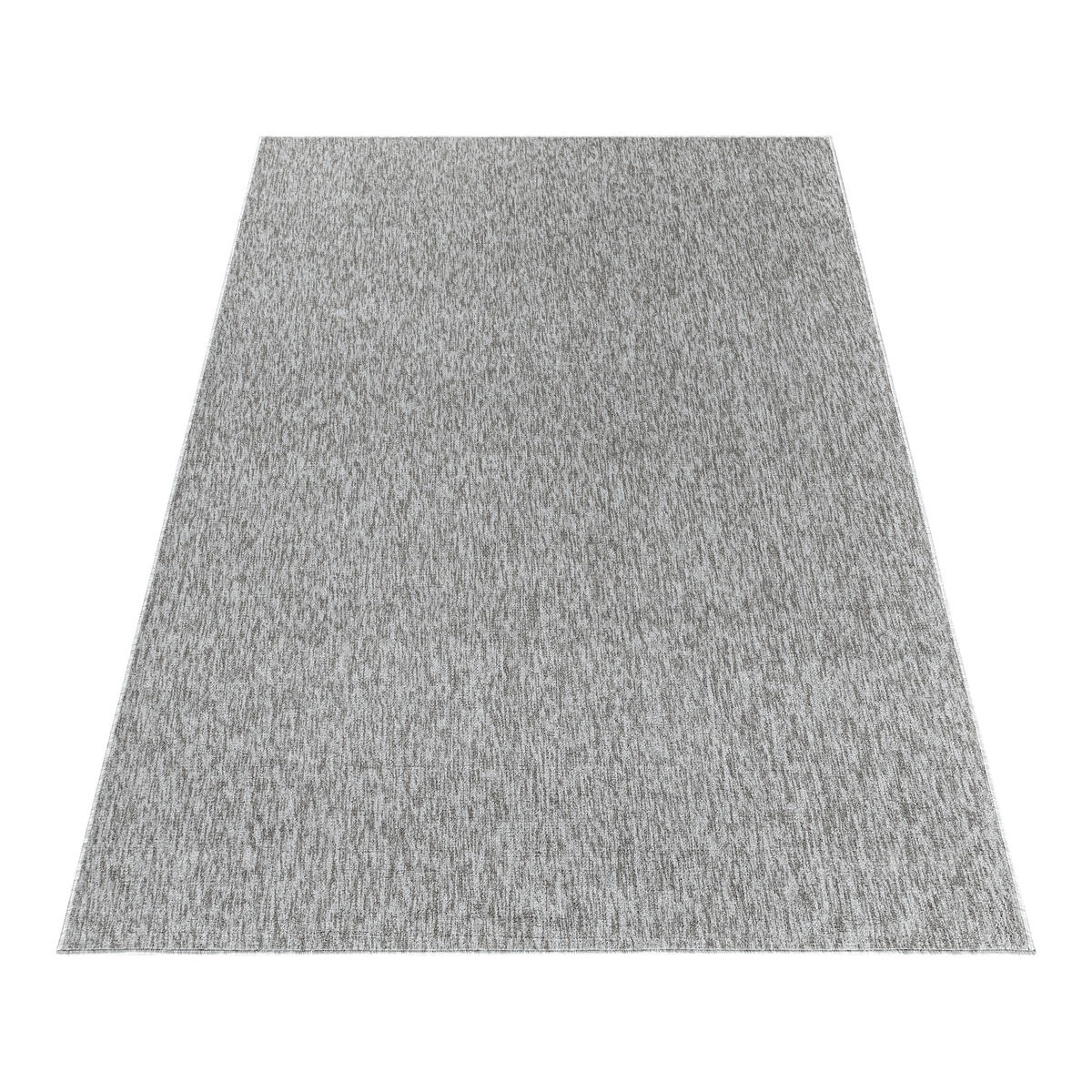 TEPPICH Kurzflor Unifarben Polypropylen saugroboter Wohnzimmer Hellgrau Rechteckig 160x230 - Hellgrau, Textil (160/230cm) - KADIMA DESIGN