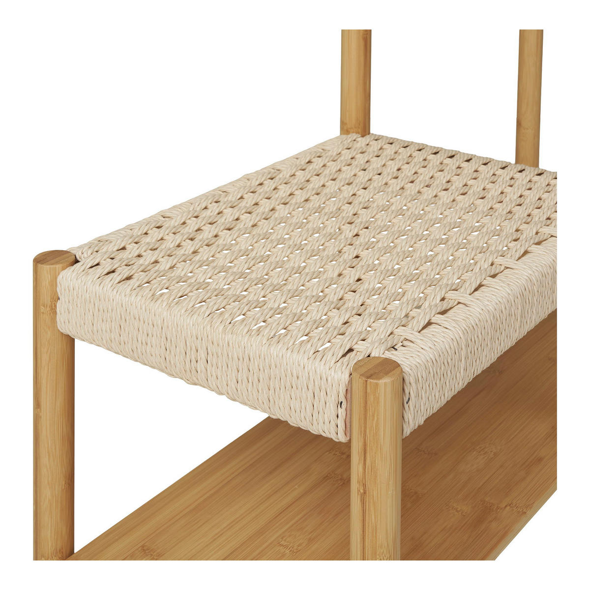 KLEIDERSTÄNDER Ember Bambus, Papierkordel Natur - Naturfarben, Holz (95/165/36cm) - tinkaro