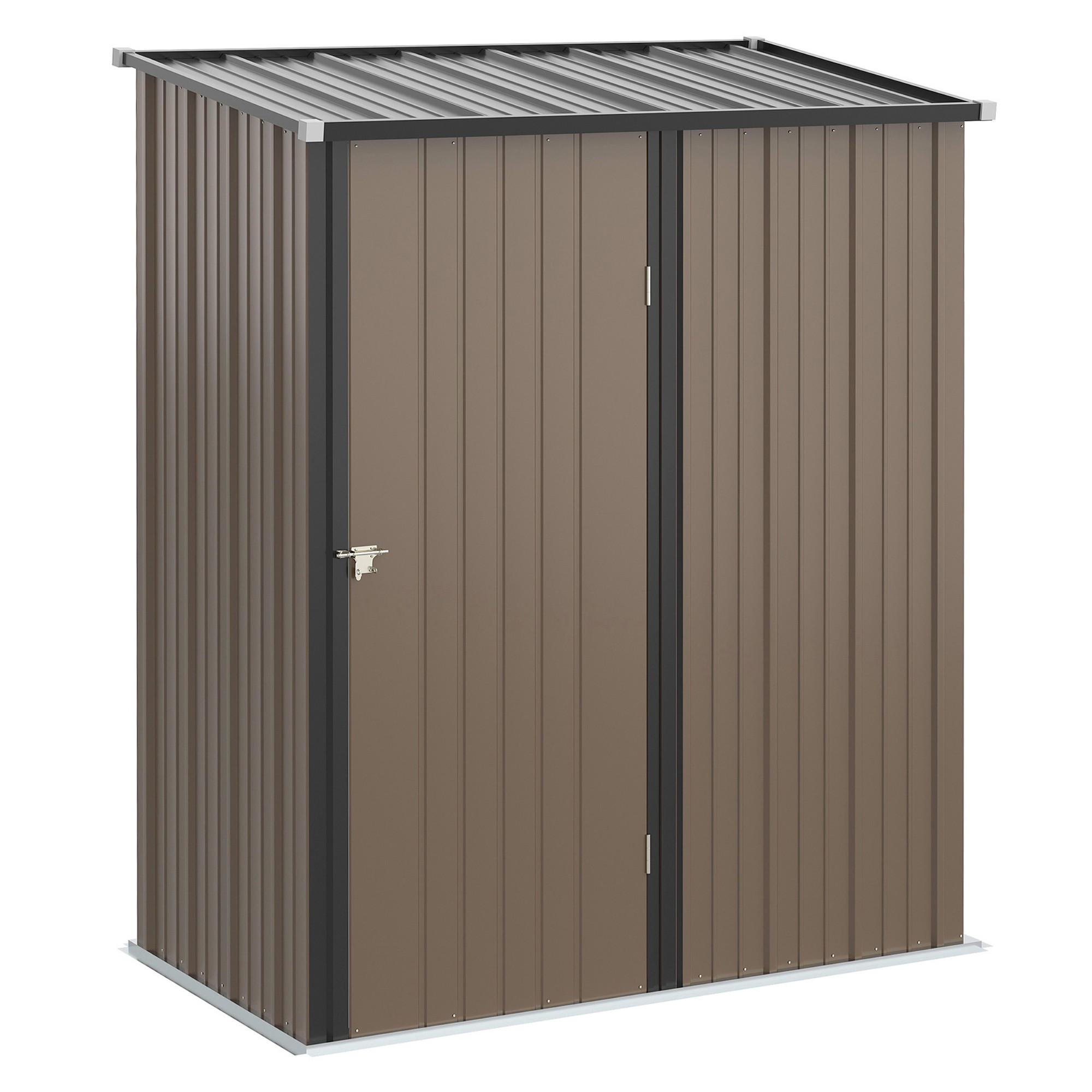 GARTENHAUS Braun 1 Stück - Braun, Kunststoff/Metall (94.5/196/161.5cm) - GiPP