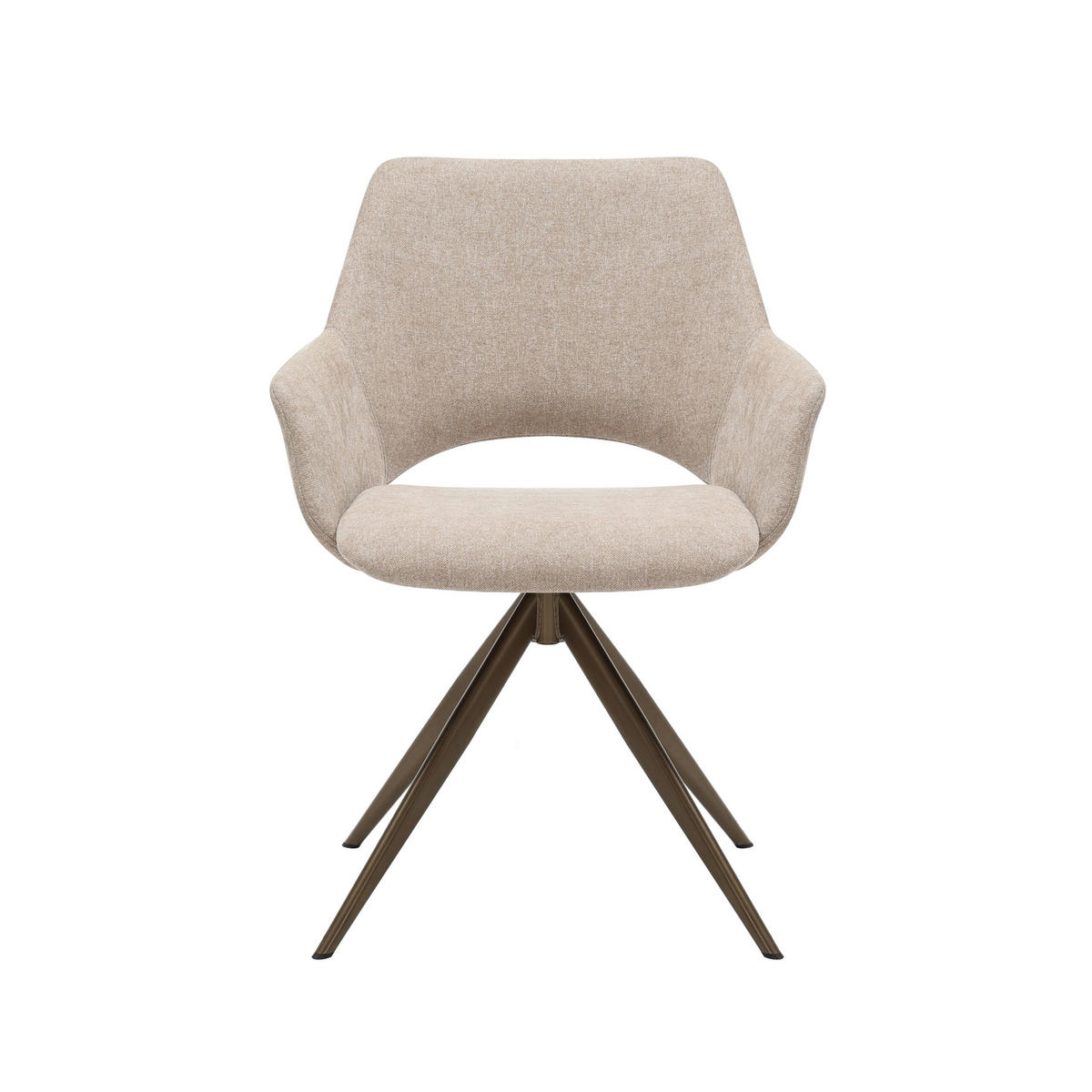 ESSZIMMERSTUHL Daisy Beige 60/61/82 cm - Beige, Textil (61/82/60cm) - Starfurn