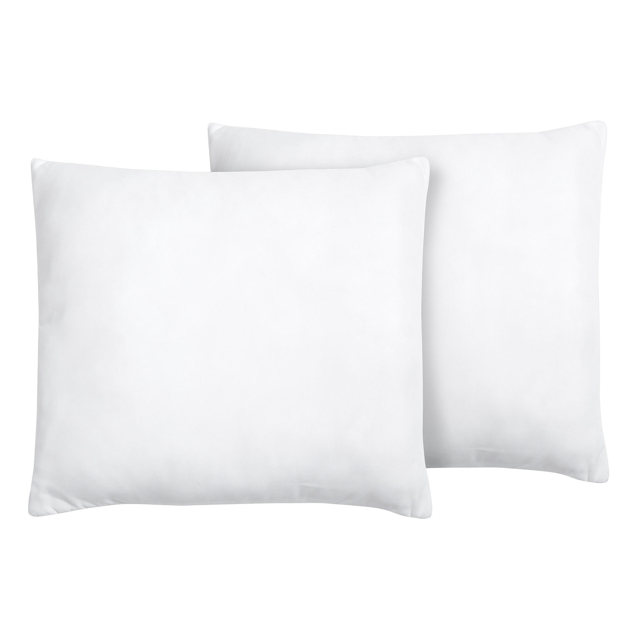 KOPFKISSEN 2er-Set Weiß 80/80 cm Errigal - Weiß, Textil (80/80cm) - Beliani