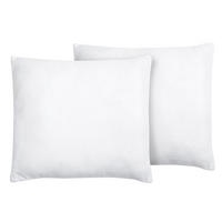 KOPFKISSEN 2er-Set Weiß 80/80 cm Errigal - Weiß, Textil (80/80cm) - Beliani