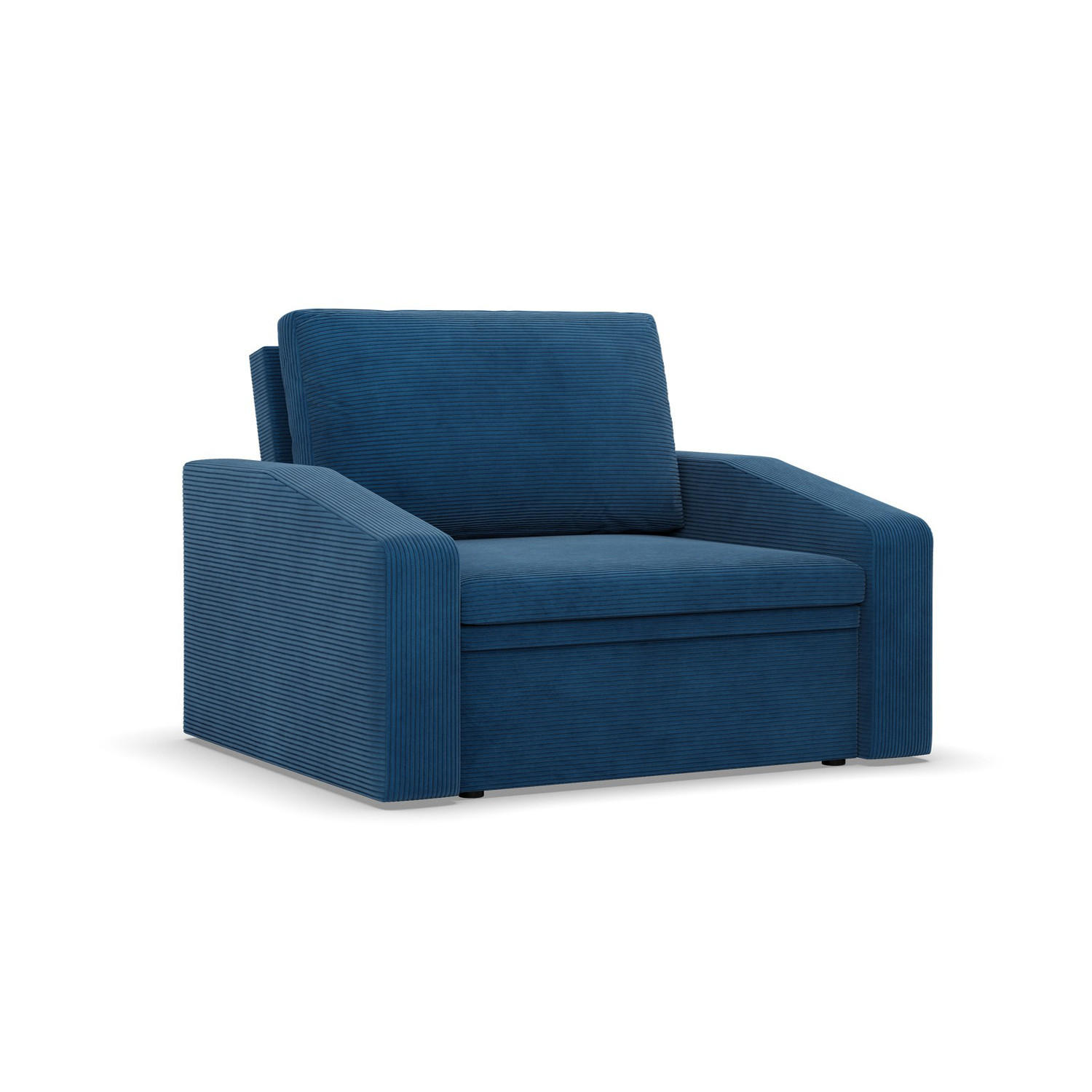 LOUNGESESSEL ORBIT, 90 CM, Cord - Dunkelblau - Dunkelblau, Textil (118/80/87cm)