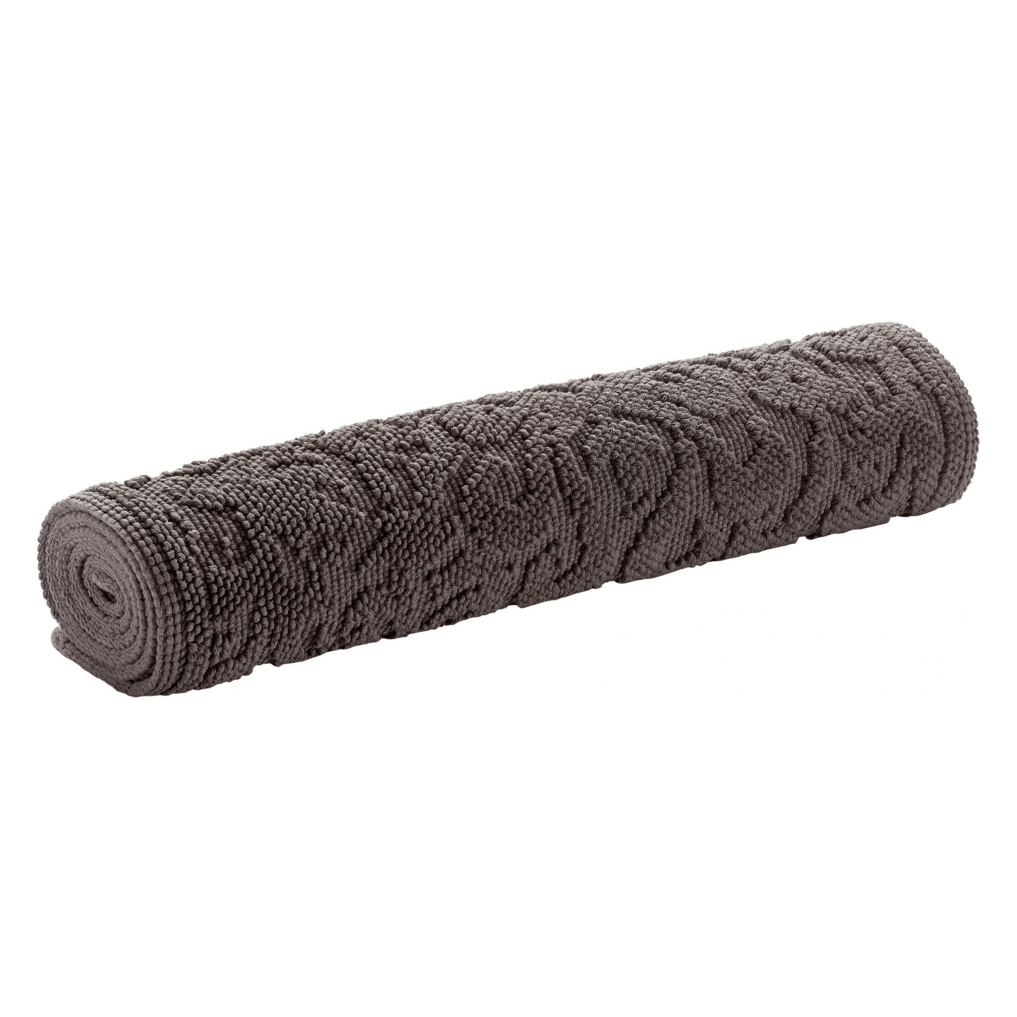 BADEMATTE Gilda carbonfarben 54 x 110 cm - Schwarz, Textil (54/110cm) - Vivaraise