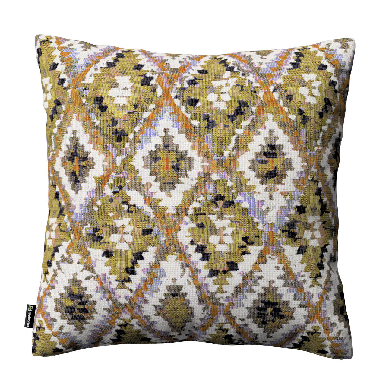 KISSENHÜLLE Cosy Home olive- weiß, 43x43 cm - Olivgrün/Weiß, Textil (43/43cm) - Dekoria