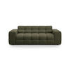 SOFA Kendal aus strukturiertem Stoff amazonasgrün 3 Sitzplätze - Waldgrün, Textil (103/79/222cm) - Micadoni