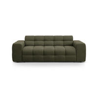 SOFA Kendal aus strukturiertem Stoff amazonasgrün 3 Sitzplätze - Waldgrün, Textil (103/79/222cm) - Micadoni