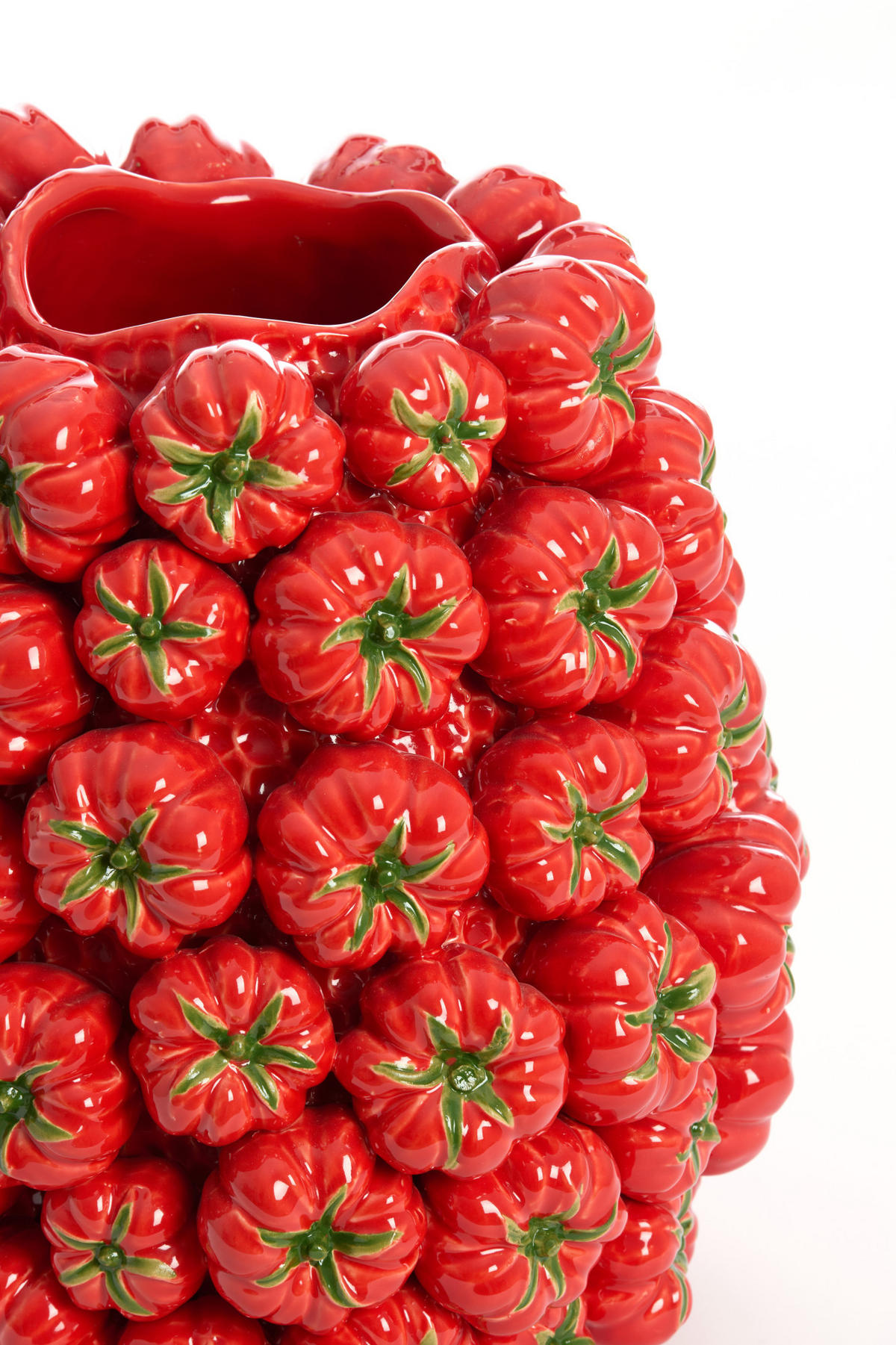 VASE Tamina Rot Ø31,5/52 cm - Rot, Keramik (52cm) - Light & Living