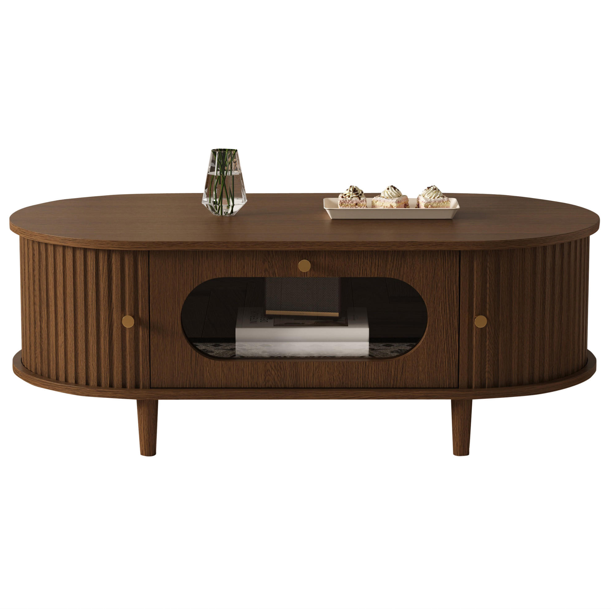 Meubliv Couchtisch Braun 50x36x100 cm