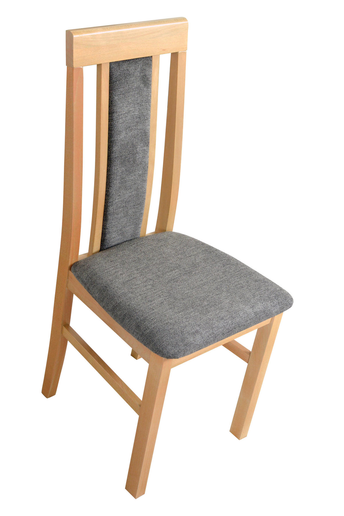 STUHL 2er Set Nilo 2, grandson - Beige/Titanfarben, Holz (43/94/40cm) - Leaf Design