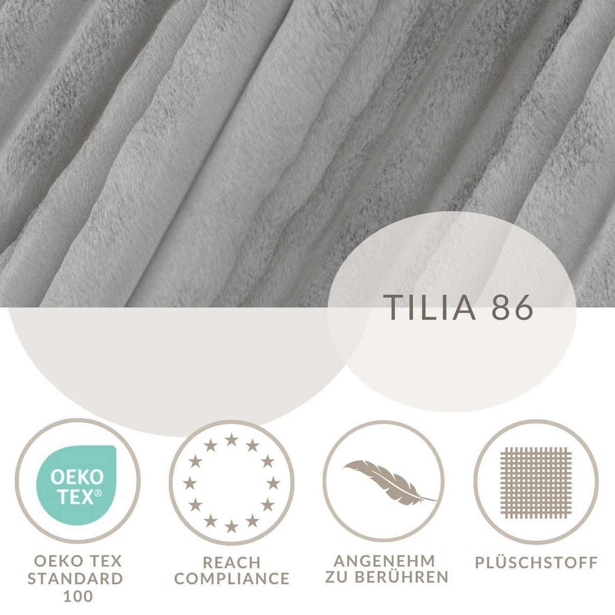 ECKSOFA Maze Grau Plüsch - Rechts Seite - Schwarz/Grau, Holz/Holzwerkstoff (294/185cm) - Maison de Reve