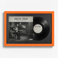 SCHALLPLATTEN RAHMEN 40/60 für Cover & Vinyl - Orange, Holz (60/40cm) - K-Möbel