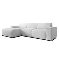 ECKSOFA L Form Didim mini Ivory 310/165/78 cm – stilvolle kleine Eckcouch L - Greige/Champagner, Kunststoff/Textil (165/310cm) - AX Living