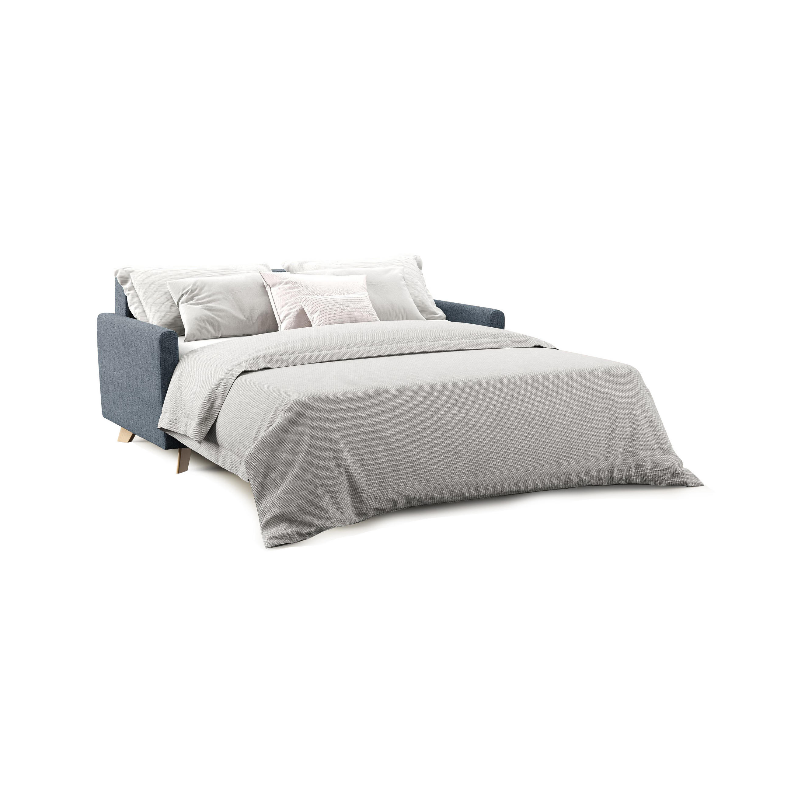 SCHLAFSOFA Edgar - Blau, Textil (160/94/97cm) - Divani.store