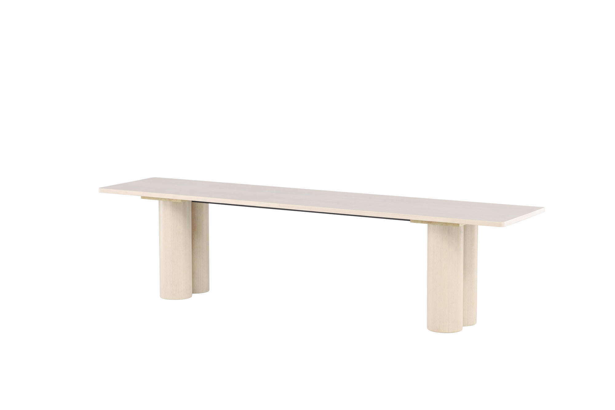BANK OLIVIA Beige 180x40x45 cm - Beige, Holzwerkstoff (180/45/40cm) - FURNLUX