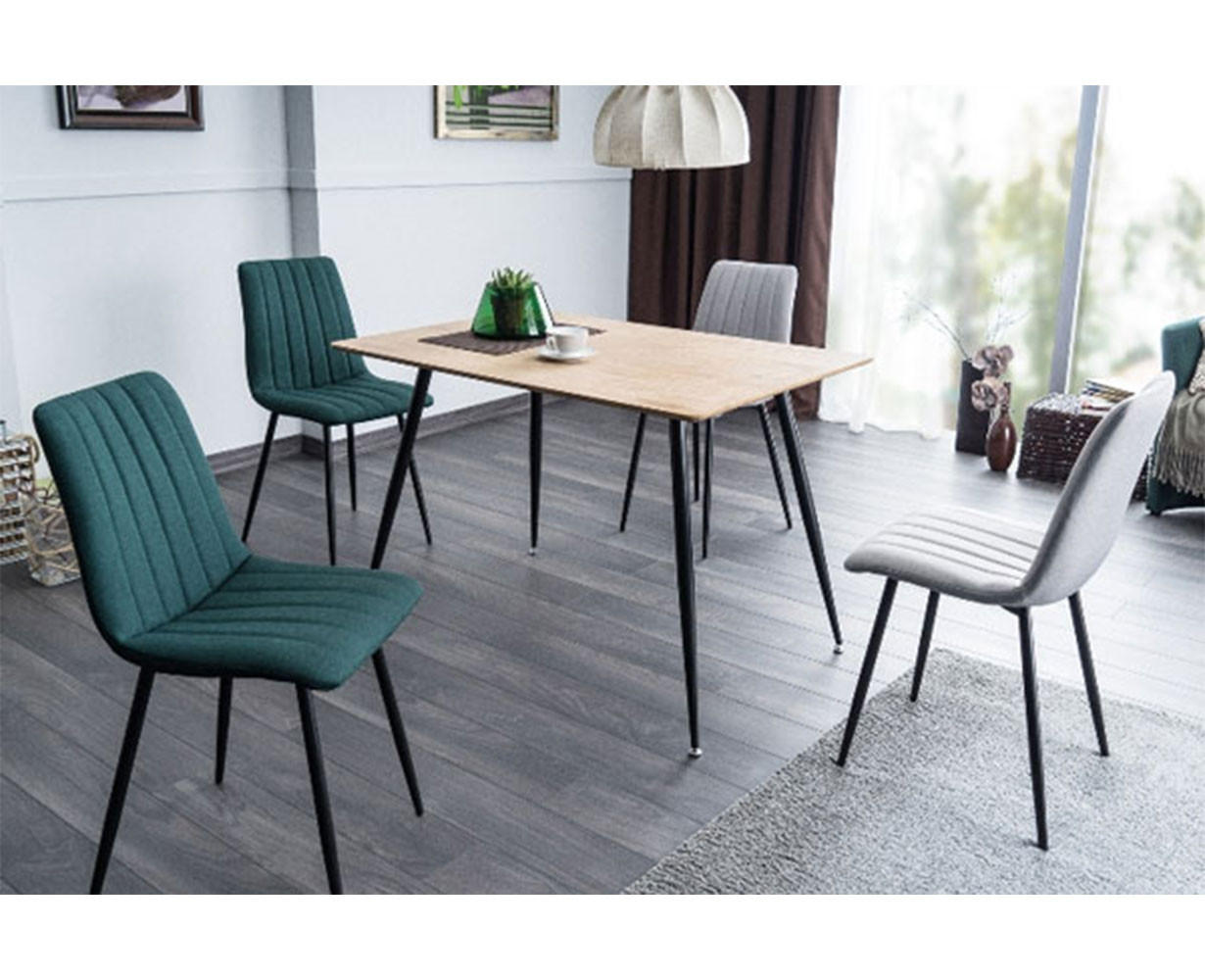 Thumbnail - Feldmann-Wohnen Esstisch, Eiche, Schwarz, Holz, Rechteckig, 120x75x80 cm, Esszimmer, Tische, Esstische