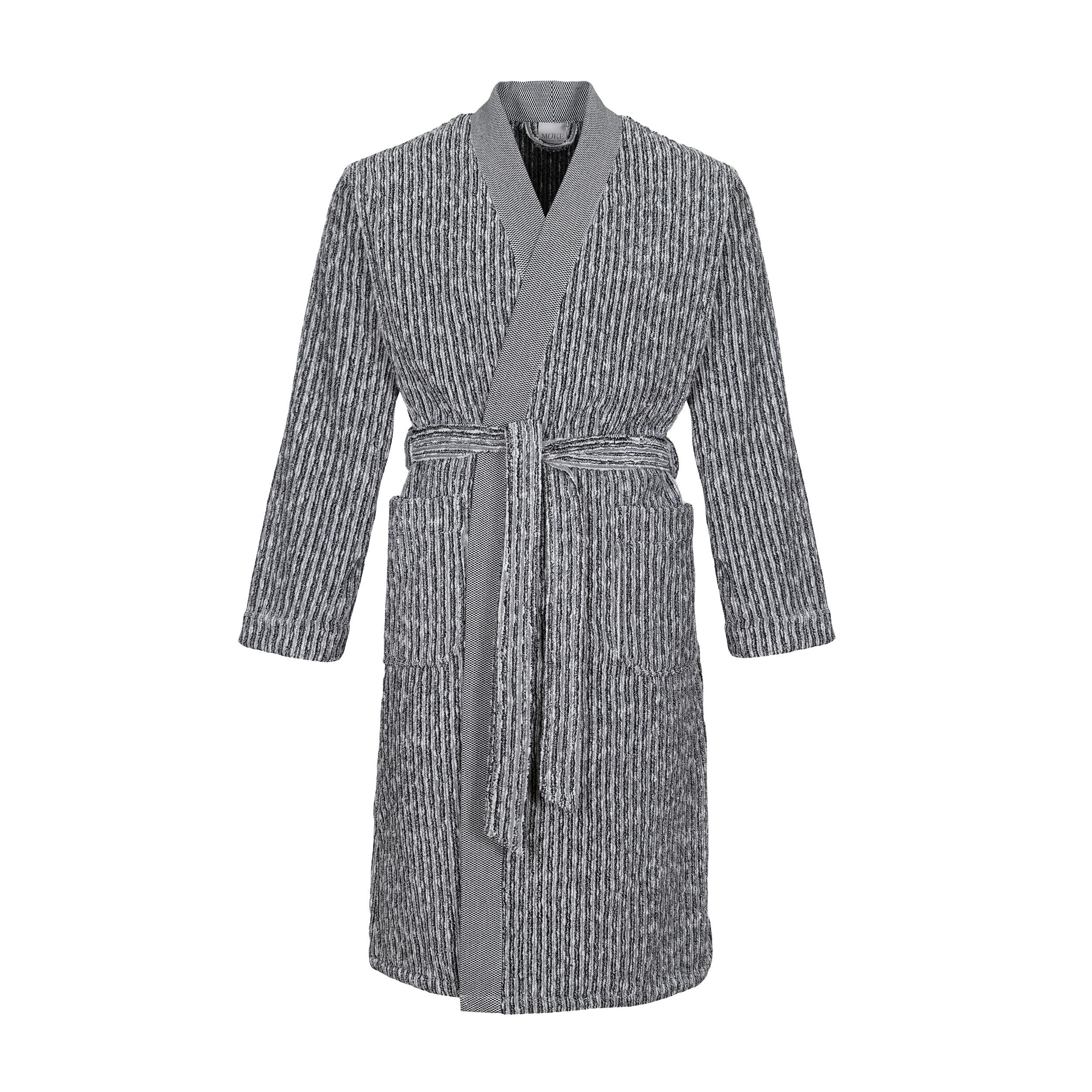 Möve Kimono Natur, Schwarz