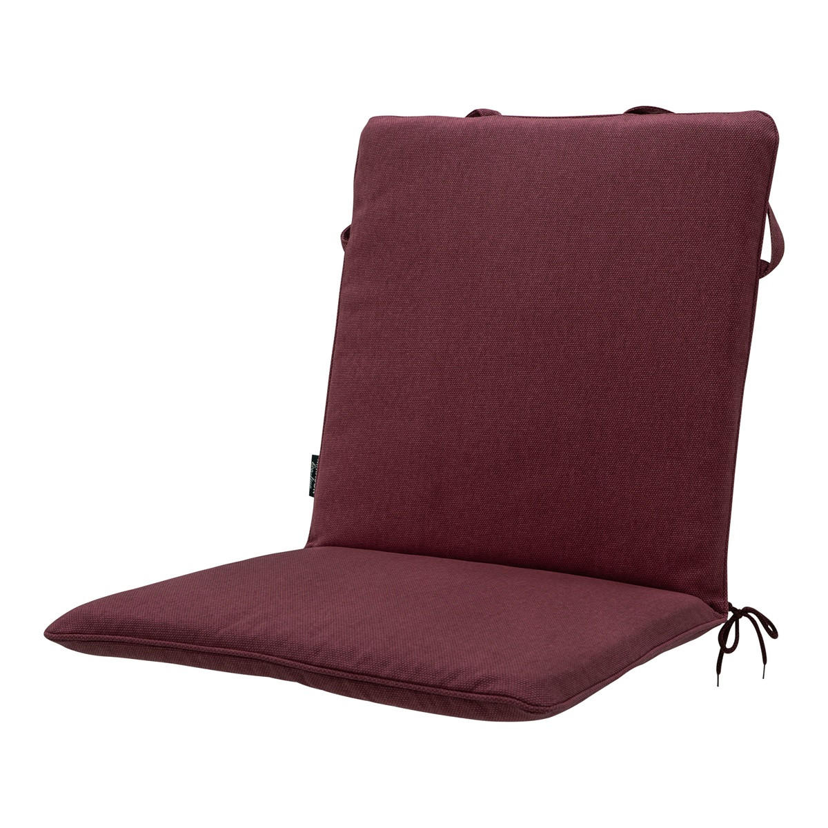 GARTENSTUHLKISSEN Canvas 97/49 cm 4er-Set - Dunkelrot, Textil (49/6/97cm) - Madison