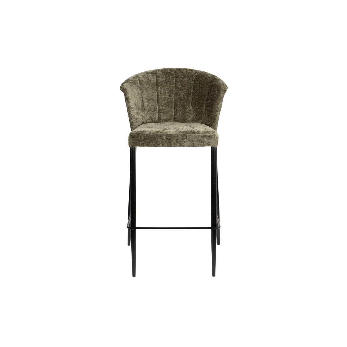 BARHOCKER Georgia Rückenlehne 73 cm Grün - 2 er Set - Grün, Holz (54/101/56cm) - Dutchbone