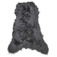 SCHAFFELL Island Anthrazit Schwarz geschoren ca. 120 cm - Anthrazit/Schwarz, Fell (70/120cm) - Provellus