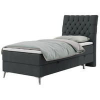 BOXBETT MILEN 90/200 Dunkelgrau Struktur - H4 - Rechts Seite - Dunkelgrau, Holz/Textil (90/200cm) - MKS