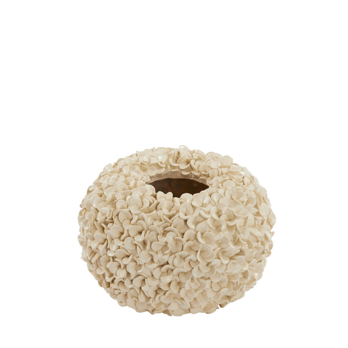 VASE Phylia Weiß Ø38/23 cm - Weiß, Kunststoff (23cm) - Light & Living