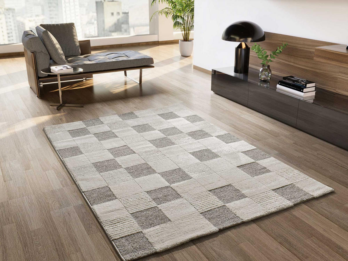 WEBTEPPICH Creme Verona 120/170 cm - Creme, Naturmaterialien/Textil (120/170cm) - Atticgo