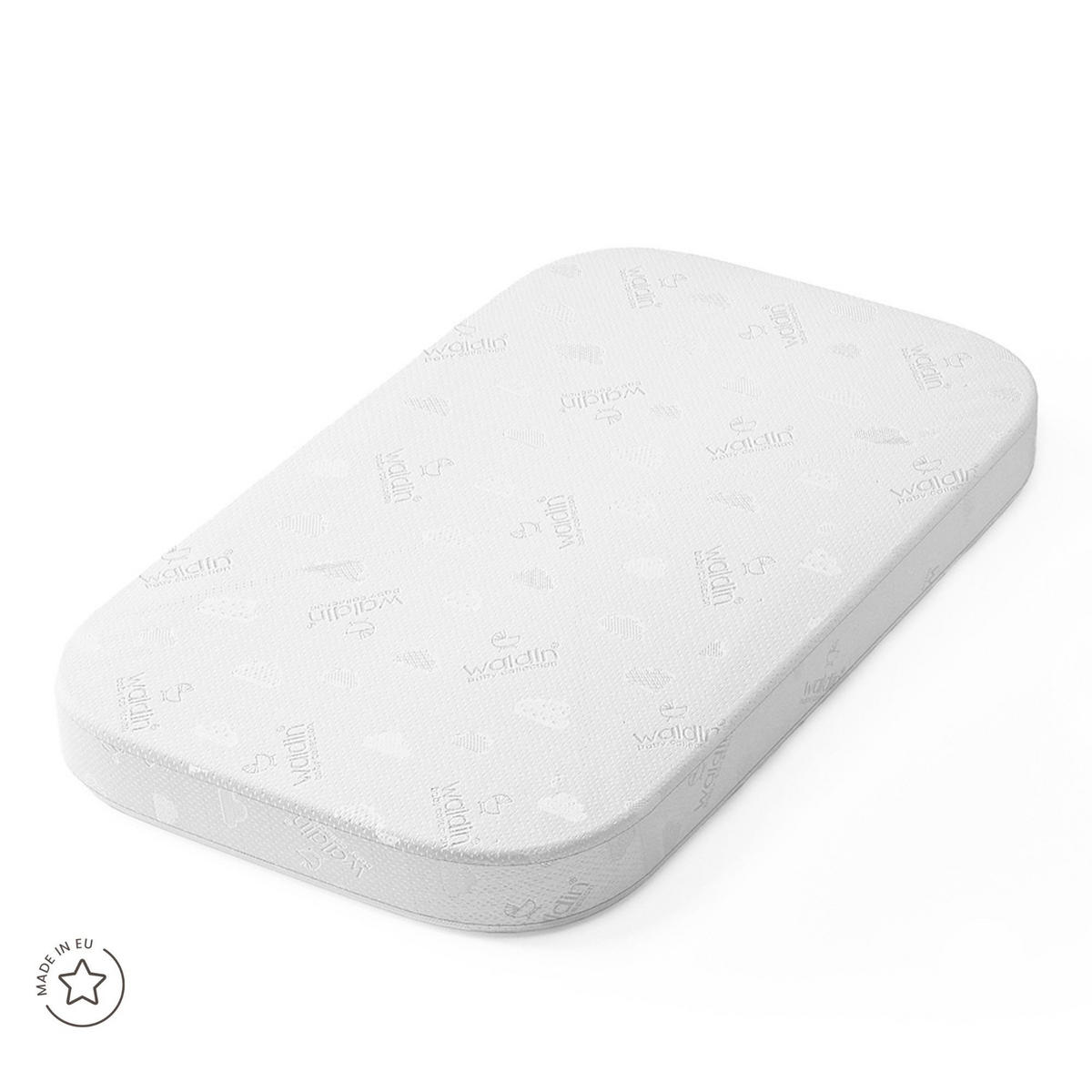 SALTEA din cocos pentru bebe 7in1 - alb, materiale naturale/material textil (73/123cm) - waldin