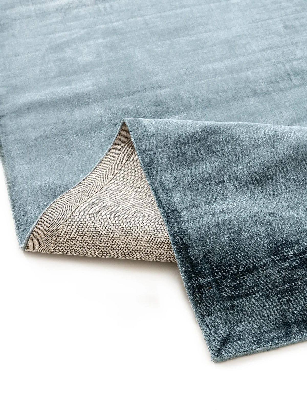 VISKOSETEPPICH Nova Blau 200x300 cm - Blau, Textil (200/300cm) - benuta Pure