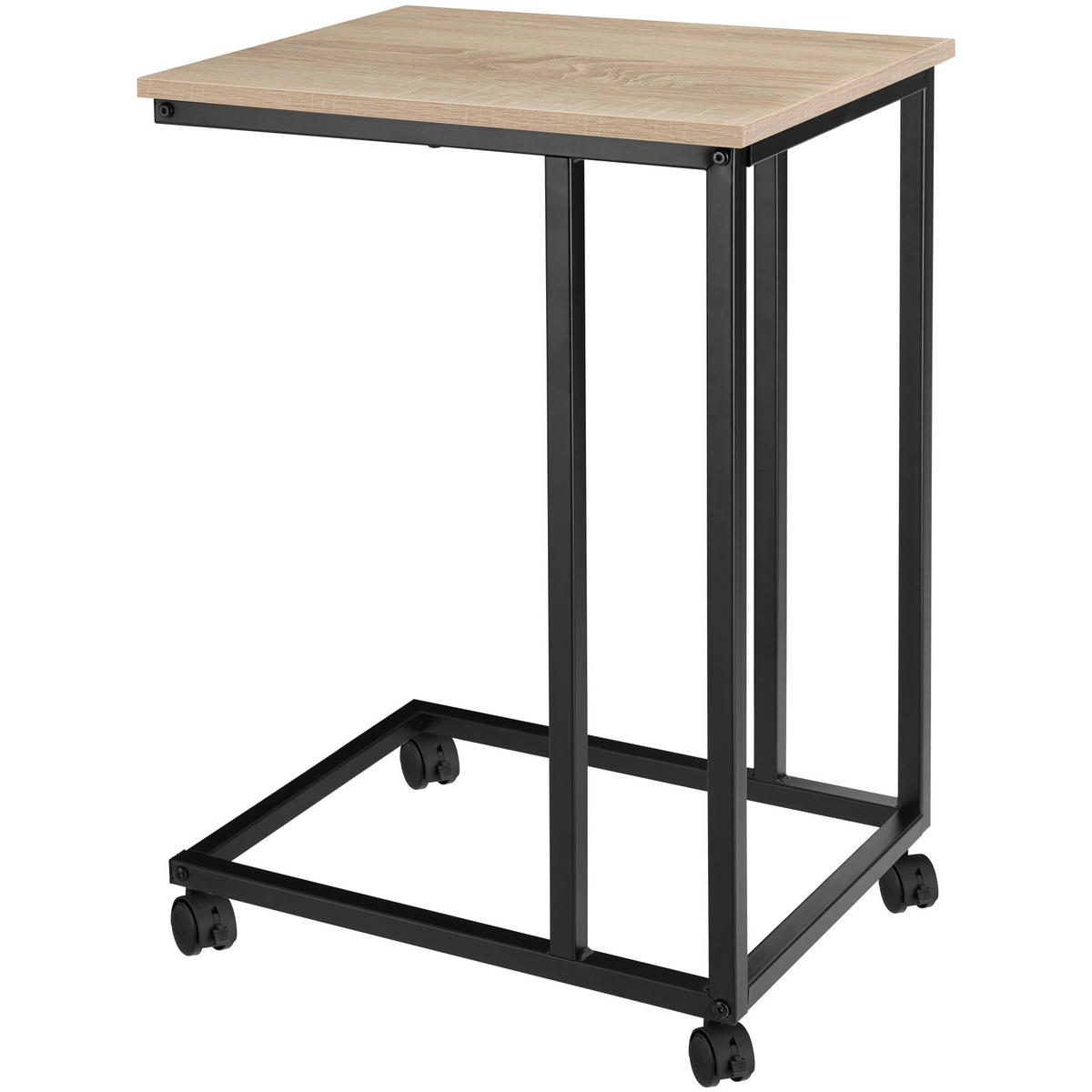 BEISTELLTISCH Luton,48 x 35 x 70 cm,Industrial Holz hell, Eiche Sonoma - Naturfarben, Holz (48/35/70cm) - tectake