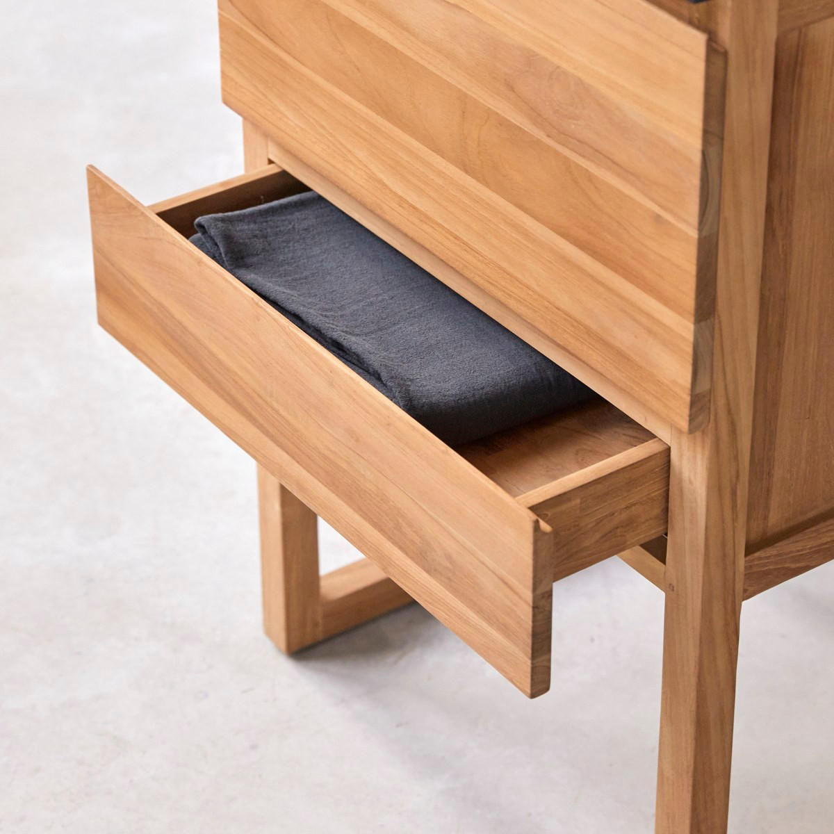 BADEZIMMERMÖBEL Edgar Hellbraun aus Teak - Hellbraun, Holz (60/88/45cm) - Tikamoon