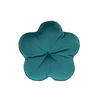 KISSEN-BLUME Samt&Sonders petrol 50 cm Ø - Petrol, Textil (50cm) - beties Heimtextil