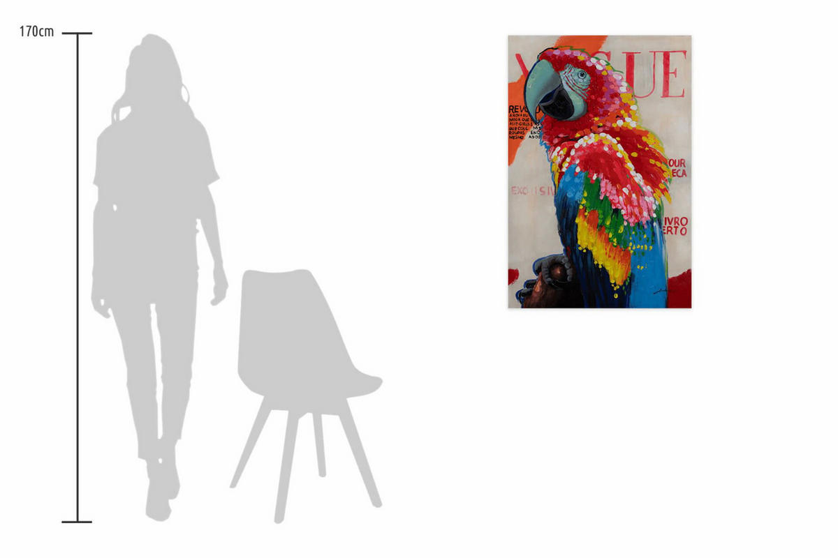 ACRYLBILD HANDGEMALT 60/90 cm - Multicolor, Holz/Textil (60/90cm) - KUNSTLOFT