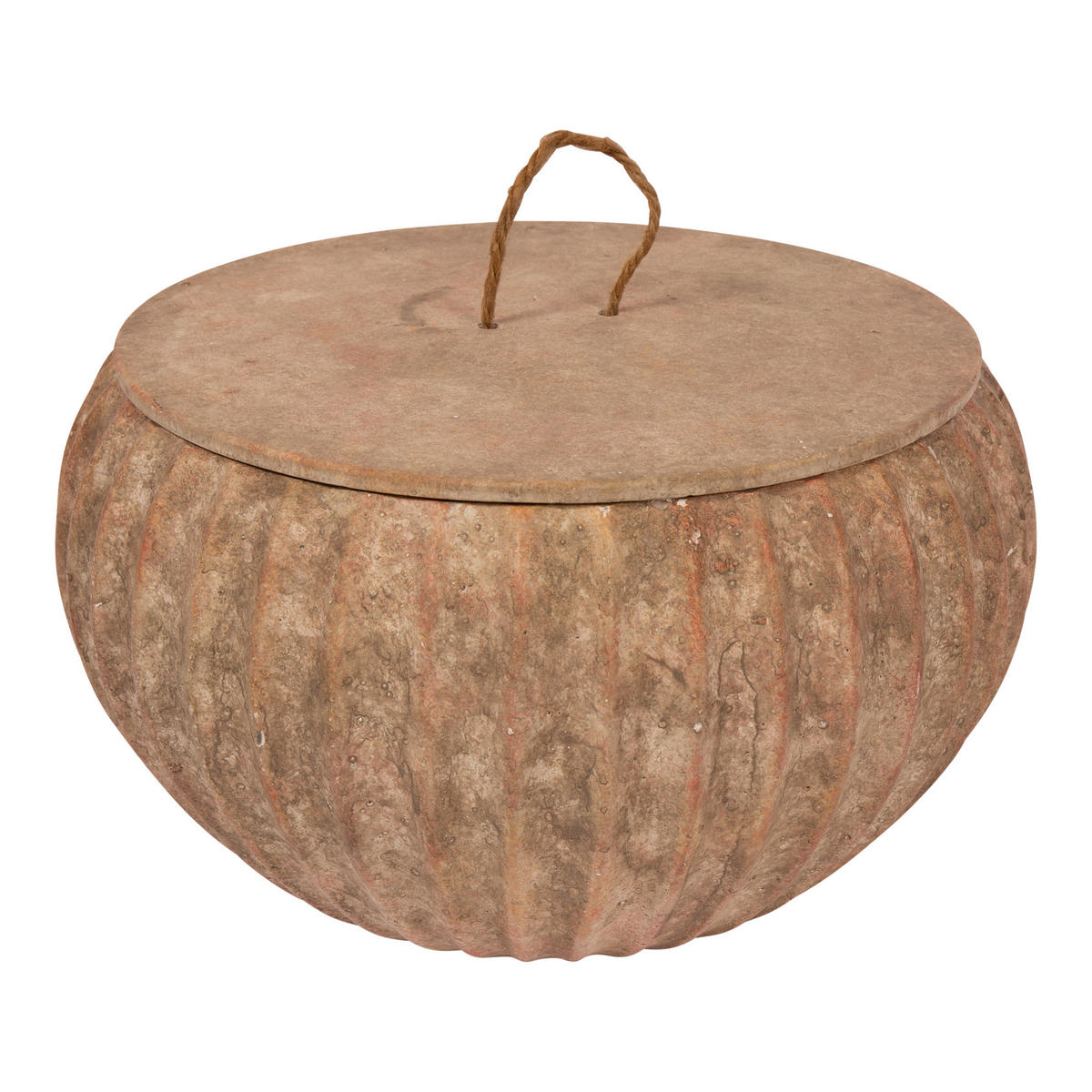 KERZE Yasmeene Braun 36/36/21.5cm - Braun, Stein (36/21.5/36cm) - PTMD Collection