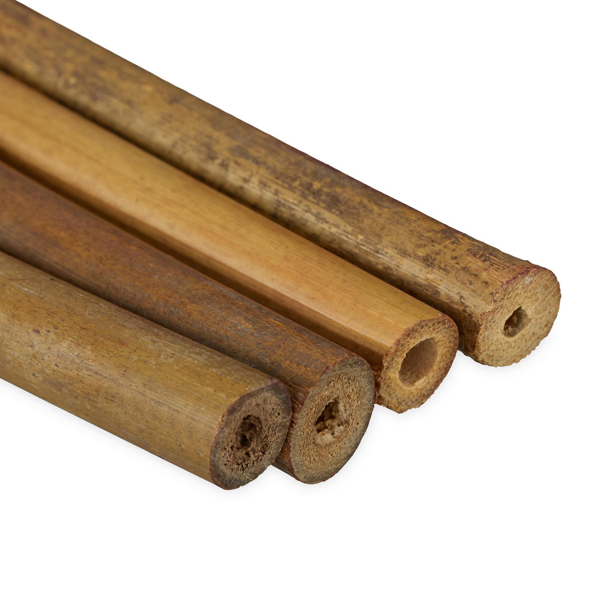 40XPFLANZSTÄBE - Hellbraun, Holz (1.2/120/1.2cm) - Relaxdays