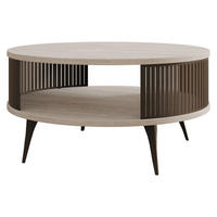 COUCHTISCH Roenni Braun - Taupe/Braun, Holzwerkstoff/Metall (75/75/30cm) - MIRJAN24