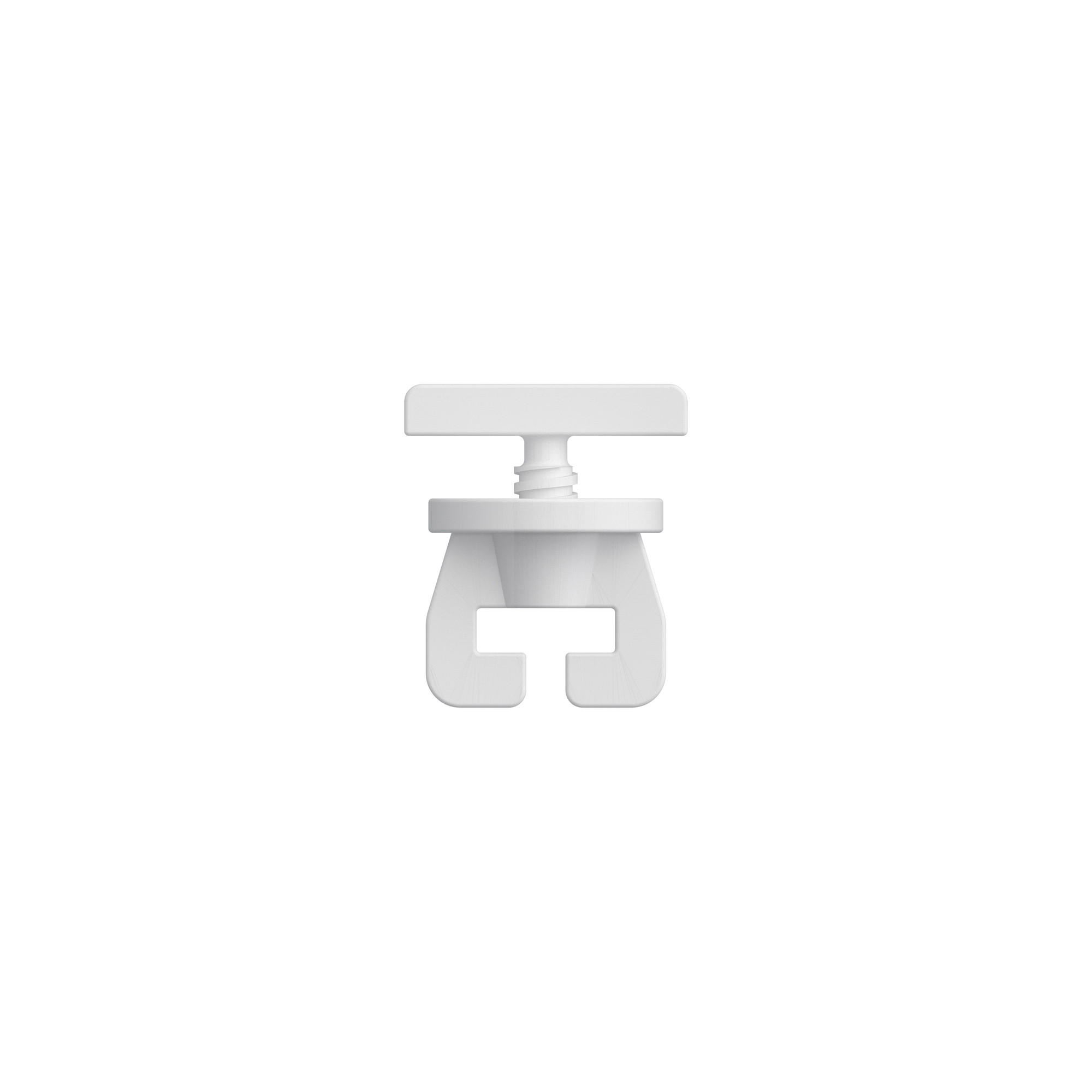 FESTSTELLER UNIVERSAL für Innenläufe / Gardinenschienen, Packung 2 Stück - Weiß, Kunststoff (1.7/1.6/1.4cm) - INTERDECO
