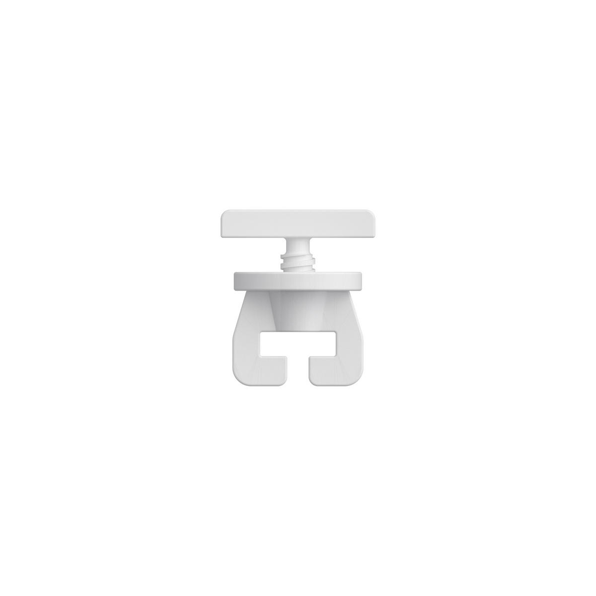 FESTSTELLER UNIVERSAL für Innenläufe / Gardinenschienen, Packung 2 Stück - Weiß, Kunststoff (1.7/1.6/1.4cm) - INTERDECO