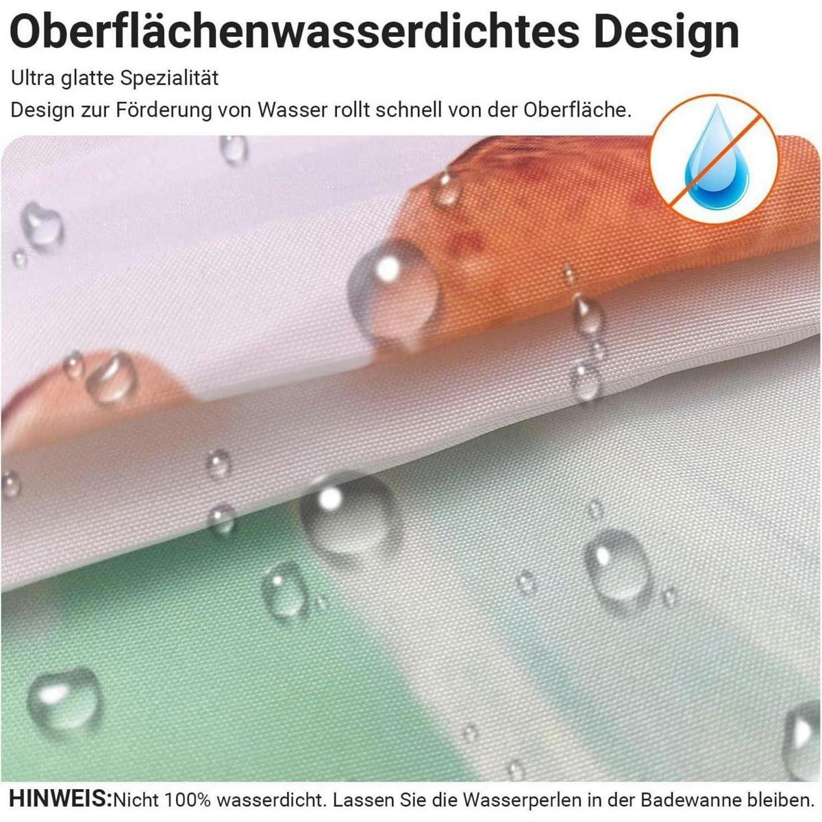 DUSCHVORHANG Blumen Zeichnen 240 x 200 cm - Multicolor, Textil (240/200cm)