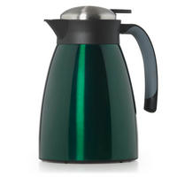 THERMOSKANNE Carla 2L Dunkelgrün – Große Isolierkanne 2000 ml - Dunkelgrün, Metall (2L) - Blumtal