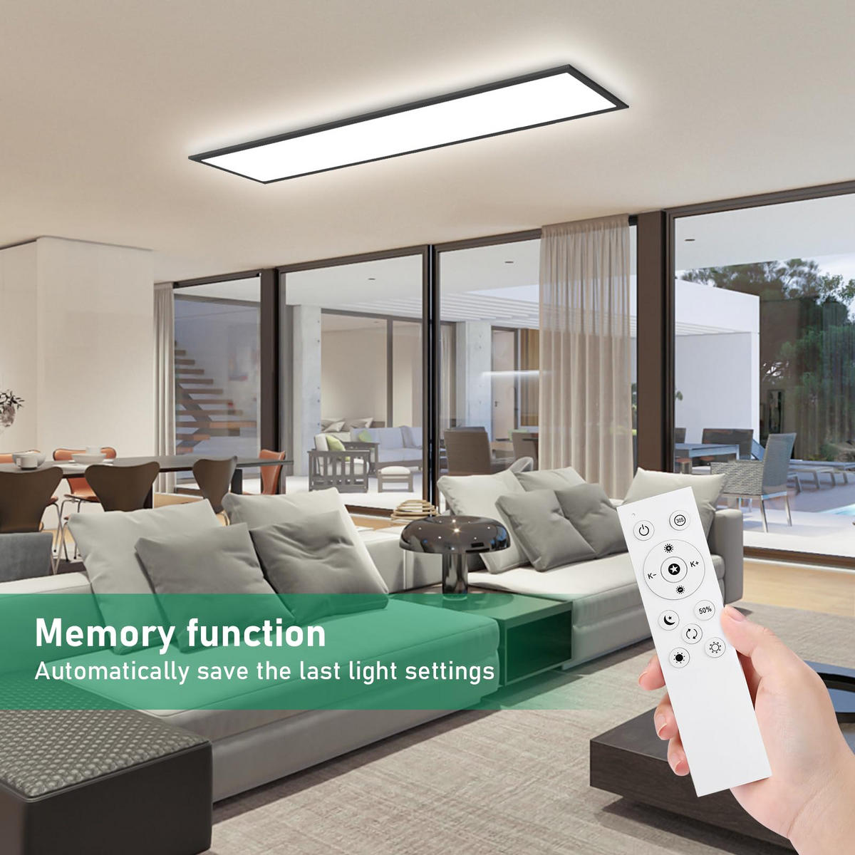 DECKENLEUCHTE PA1061WB LED Panel 120/30/3.9 CM 2er-Set - Weiß, Metall (58/20/3.9cm) - LOVHAUS