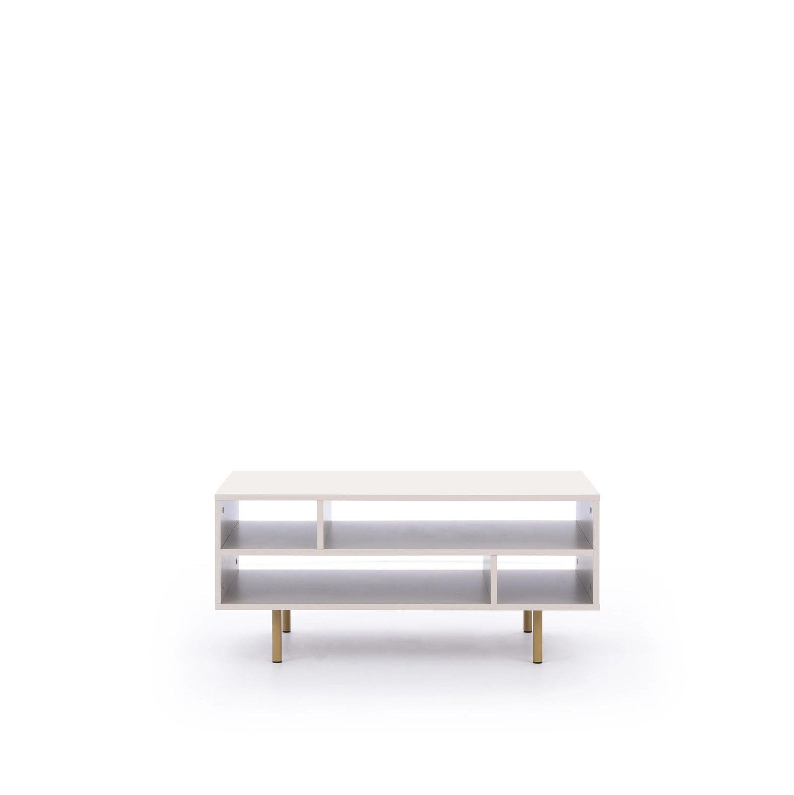 COUCHTISCH Nubia 100 x 60 Kaschmir - Kaschmir/Goldfarben, Holzwerkstoff/Metall (60/100/45cm) - Ravio