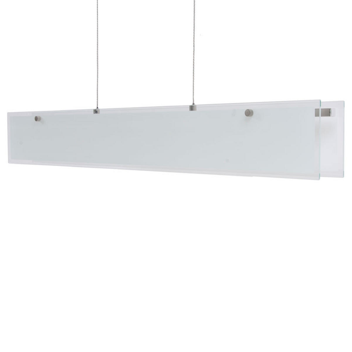 HÄNGELEUCHTE FARIO Edelstahl Weiß - Weiß, Glas (86/9.2/150cm)