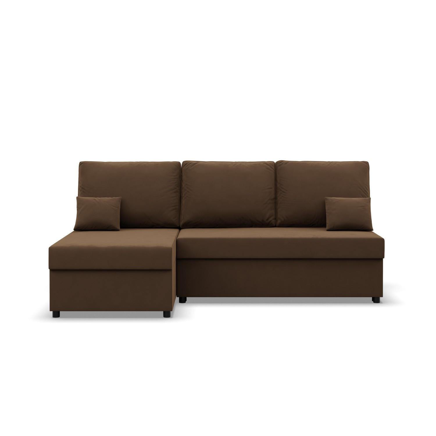 ECKSOFA MIT SCHLAFFUNKTION KEMI Braun - Braun, Textil (135/201cm) - Mebligo