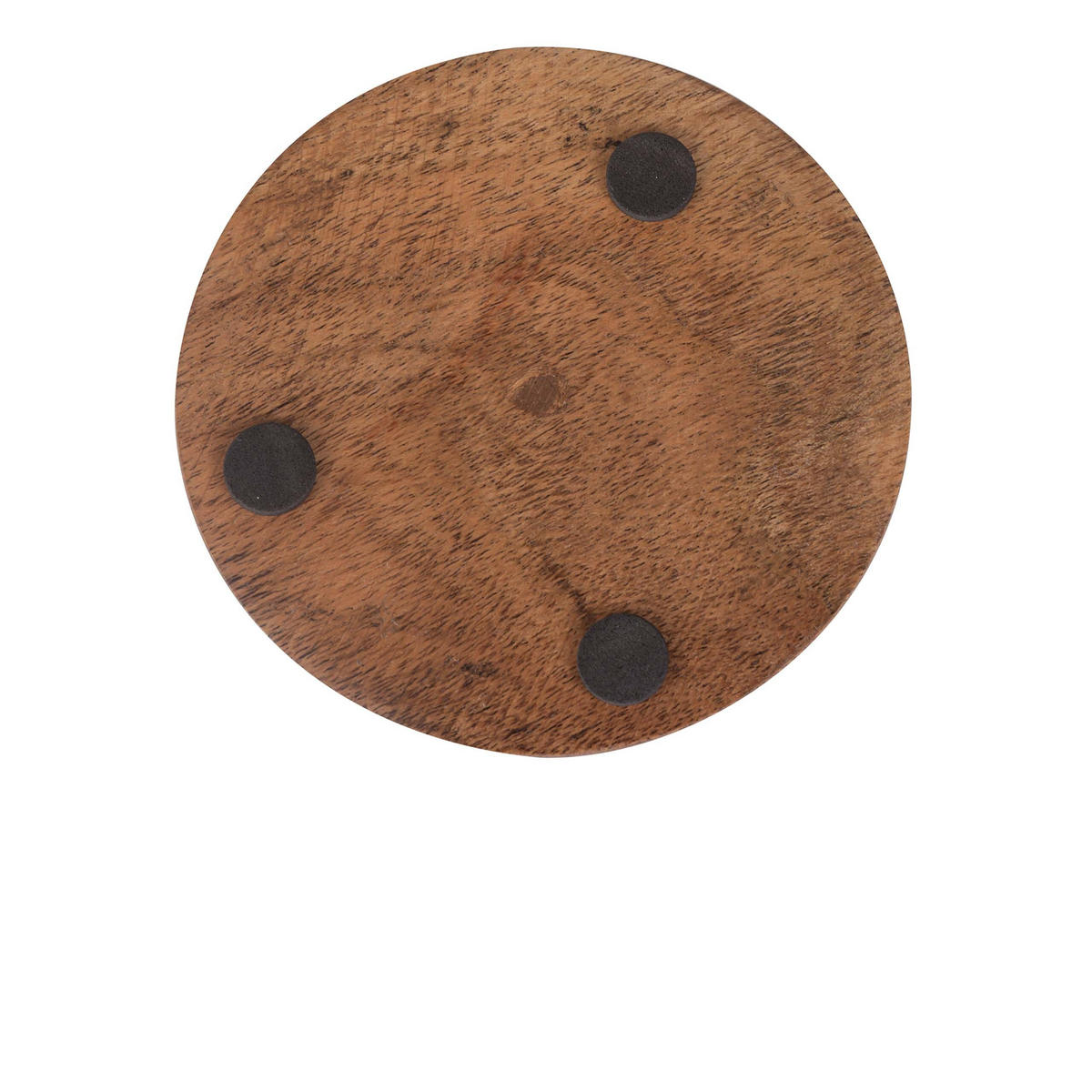 6XUNTERSETZER - Braun, Holz/Metall (11/11cm) - Relaxdays