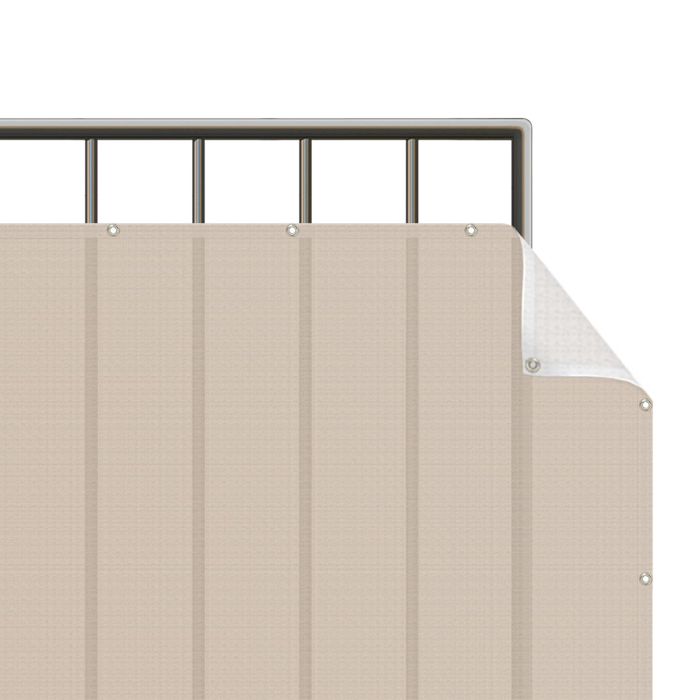 BALKON SICHTSCHUTZ Macchiato 100/50 cm - Beige, Kunststoff (100/50cm) - Bilderwelten