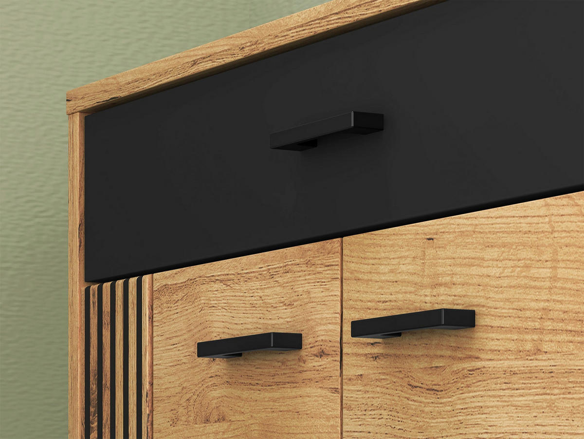SIDEBOARD Vasco Eiche 70 cm - Eichefarben, Holzwerkstoff (70/90.9/33.4cm) - Homebook