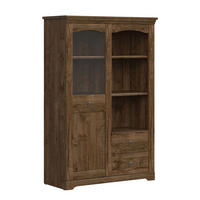 VITRÍNA Noé Tmavé dřevo - hnědá, kompozitní dřevo (103/158/44cm) - Petits-meubles