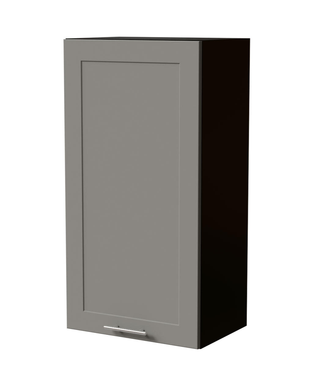 HÄNGESCHRANK Oslo W4/50 Schwarz / Dust Grey Matt 50 / 32,5 / 96cm - Schwarz/Grau, Holz/Holzwerkstoff (50/96/32.5cm) - Feldmann-Wohnen